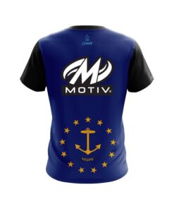 Alternative view of Motiv Rhode Island Flag CoolWick Bowling Jersey