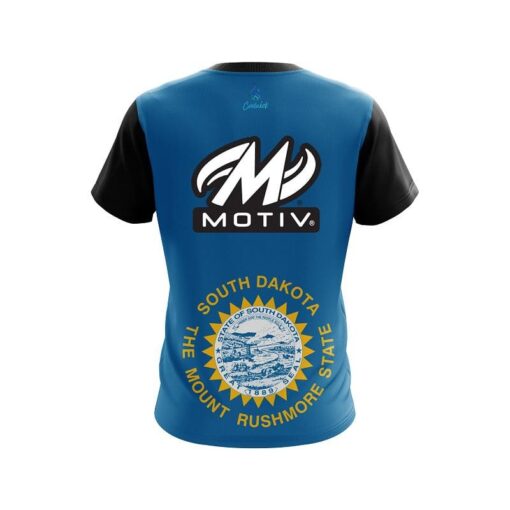 Motiv South Dakota Flag CoolWick Bowling Jersey - Image 2
