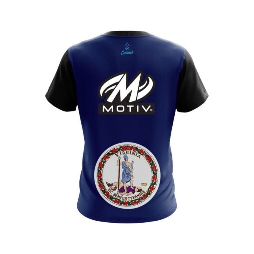 Motiv Virginia Flag CoolWick Bowling Jersey - Image 2