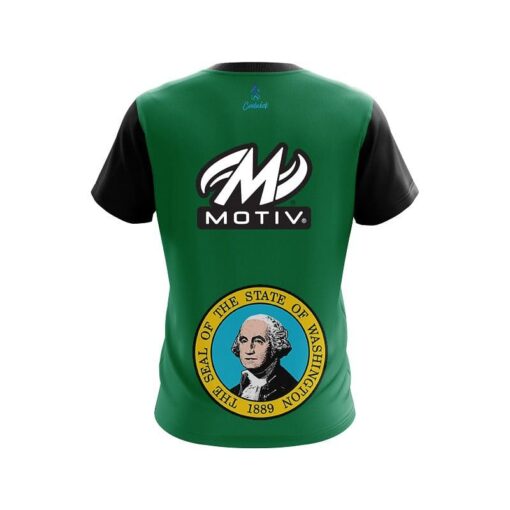 Motiv Washington Flag CoolWick Bowling Jersey - Image 2