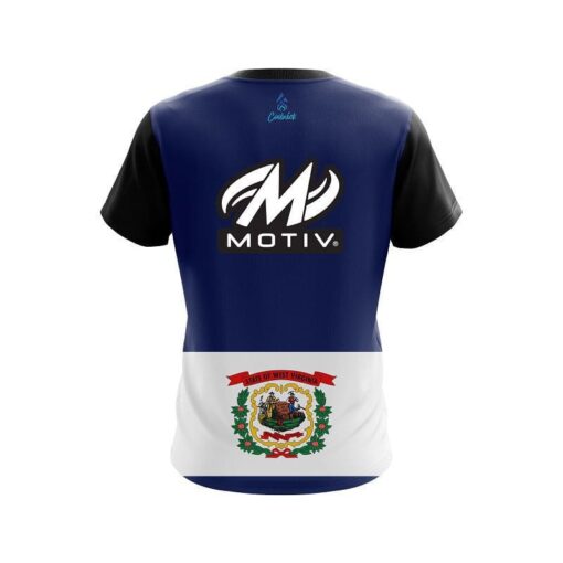 Motiv West Virginia Flag CoolWick Bowling Jersey - Image 2
