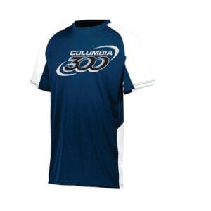 Columbia 300 Men's Messenger Performance Polo Bowling Shirt Purple White Dri-Fit