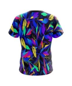 Alternative view of Plain Neon Leafs CoolWick Bowling Jersey