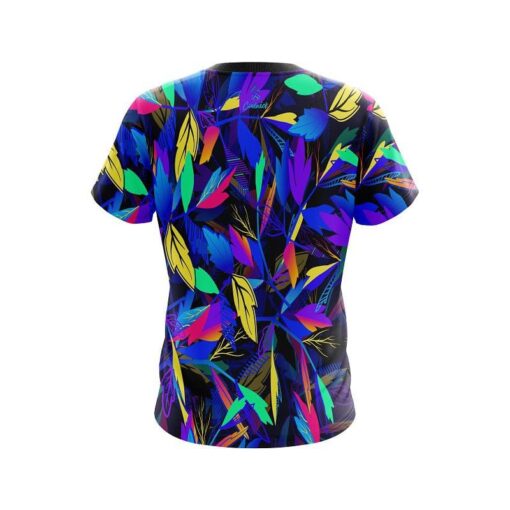Plain Neon Leafs CoolWick Bowling Jersey - Image 2