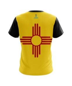 Alternative view of Plain New Mexico Flag CoolWick Bowling Jersey