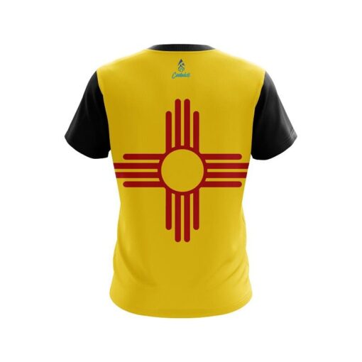 Plain New Mexico Flag CoolWick Bowling Jersey - Image 2