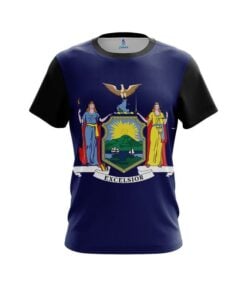 Plain New York Flag CoolWick Bowling Jersey