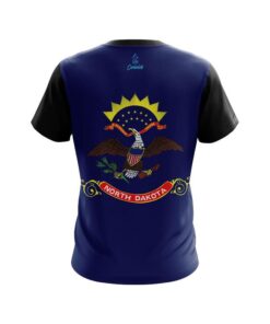 Alternative view of Plain North Dakota Flag CoolWick Bowling Jersey