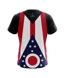 Alternative view of Plain Ohio Flag CoolWick Bowling Jersey
