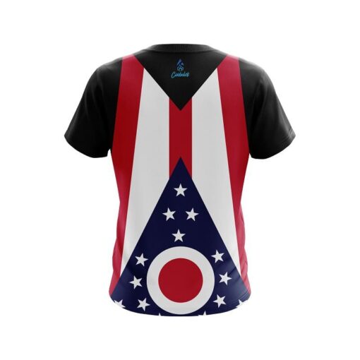 Plain Ohio Flag CoolWick Bowling Jersey - Image 2