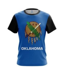 Plain Oklahoma Flag CoolWick Bowling Jersey