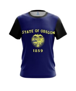 Plain Oregon Flag CoolWick Bowling Jersey