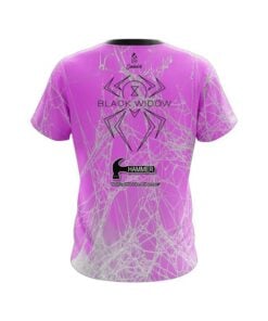 Alternative view of Hammer Black Widow Pink Web CoolWick Bowling Jersey