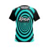 Radical Aqua Swirl CoolWick Bowling Jersey