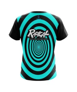 Alternative view of Radical Aqua Swirl CoolWick Bowling Jersey