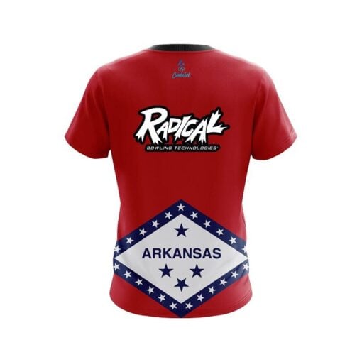 Radical Arkansas Flag CoolWick Bowling Jersey - Image 2