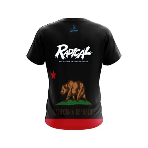 Radical California Republic Flag CoolWick Bowling Jersey - Image 2