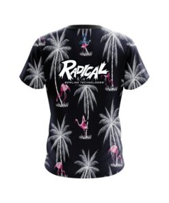 Alternative view of Radical Flamingo Palms CoolWick Bowling Jersey