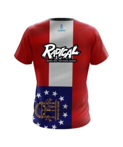 Alternative view of Radical Georgia Flag CoolWick Bowling Jersey