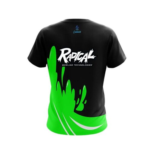 Radical Green Splash CoolWick Bowling Jersey - Image 2