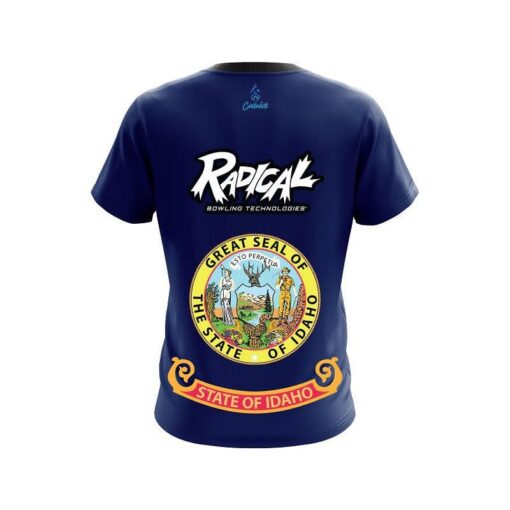 Radical Idaho Flag CoolWick Bowling Jersey - Image 2