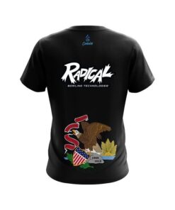 Alternative view of Radical Illinois Flag CoolWick Bowling Jersey