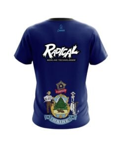 Alternative view of Radical Maine Flag CoolWick Bowling Jersey