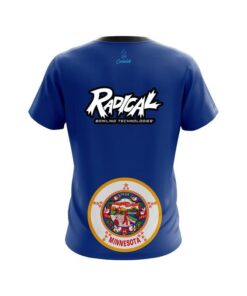Alternative view of Radical Minnesota Flag CoolWick Bowling Jersey