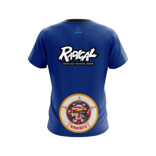Radical Minnesota Flag CoolWick Bowling Jersey - Image 2