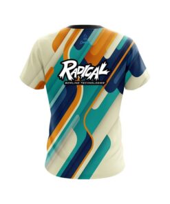 Alternative view of Radical Modern Stripe CoolWick Bowling Jersey