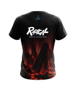 Alternative view of Radical Molten Volcano CoolWick Bowling Jersey