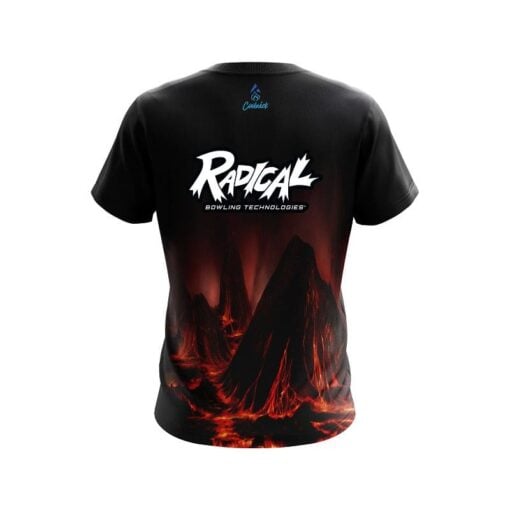 Radical Molten Volcano CoolWick Bowling Jersey - Image 2