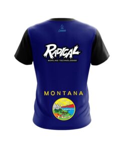 Alternative view of Radical Montana Flag CoolWick Bowling Jersey