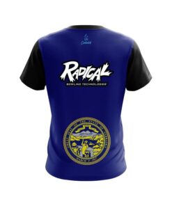 Alternative view of Radical Nebraska Flag CoolWick Bowling Jersey