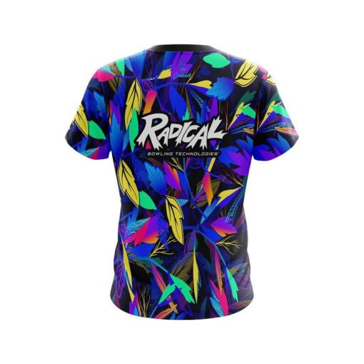 Radical Neon Leafs CoolWick Bowling Jersey - Image 2