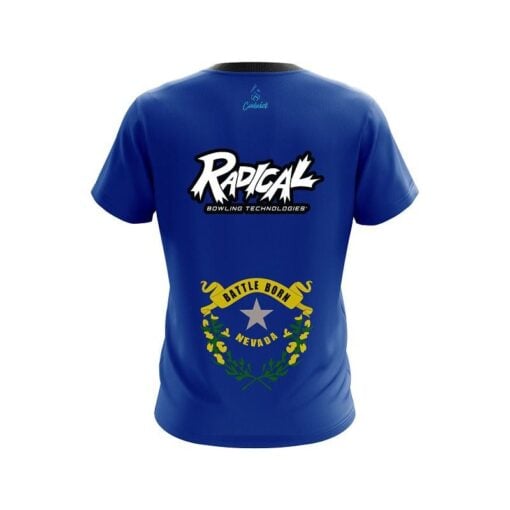 Radical Nevada Flag CoolWick Bowling Jersey - Image 2