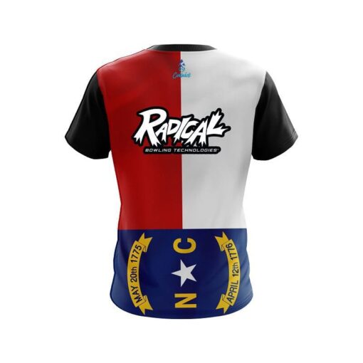 Radical North Carolina Flag CoolWick Bowling Jersey - Image 2