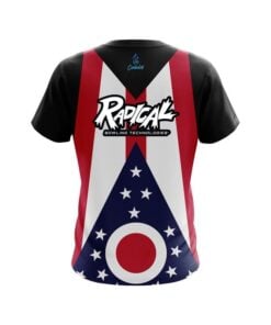 Alternative view of Radical Ohio Flag CoolWick Bowling Jersey