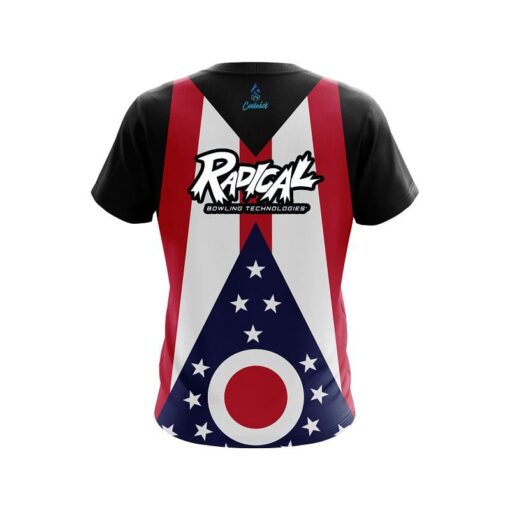 Radical Ohio Flag CoolWick Bowling Jersey - Image 2