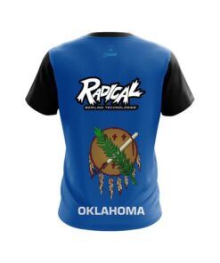 Alternative view of Radical Oklahoma Flag CoolWick Bowling Jersey