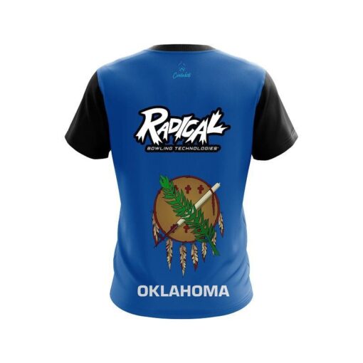 Radical Oklahoma Flag CoolWick Bowling Jersey - Image 2
