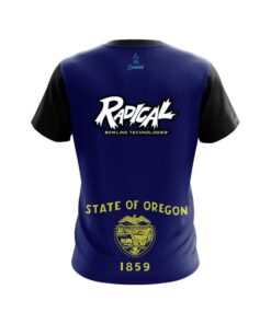 Alternative view of Radical Oregon Flag CoolWick Bowling Jersey