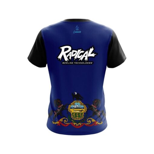 Radical Pennsylvania Flag CoolWick Bowling Jersey - Image 2