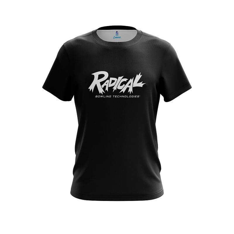 Radical Plain Black CoolWick Bowling Jersey