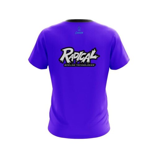 Radical Plain Purple CoolWick Bowling Jersey - Image 2