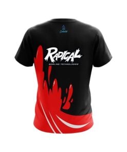 Alternative view of Radical Red  Splash CoolWick Bowling Jersey