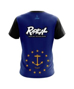 Alternative view of Radical Rhode Island Flag CoolWick Bowling Jersey