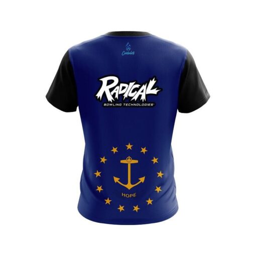 Radical Rhode Island Flag CoolWick Bowling Jersey - Image 2