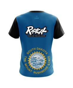 Alternative view of Radical South Dakota Flag CoolWick Bowling Jersey