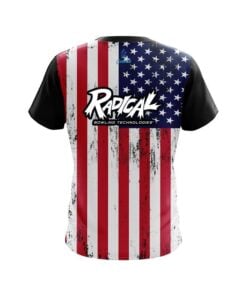 Alternative view of Radical USA Flag CoolWick Bowling Jersey